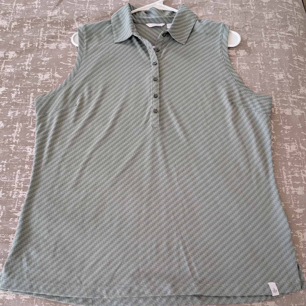 Lady Hagen Sleeveless Sage Green Tank NWOT